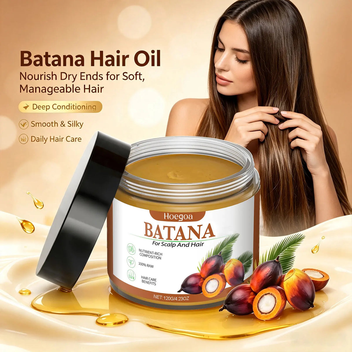 Bathroom Hair Care Batana Hair Mask Repair Split Ends And Dry Hair Roots