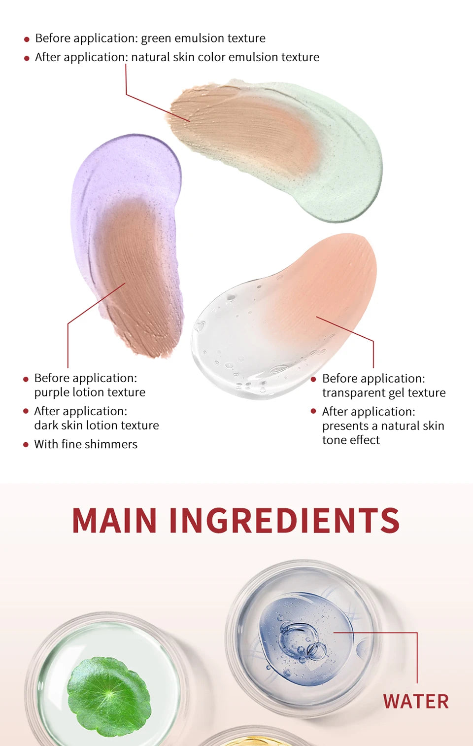 Daily Makeup CC Cream Moisture Foundation for Even Skin Tone
