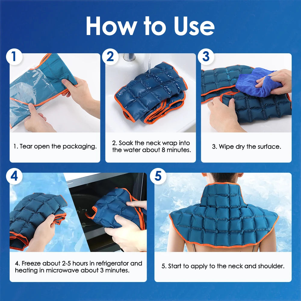 At Home Muscle Relief Reusable Hot and Cold Therapy Ice Pack Wrap - 19