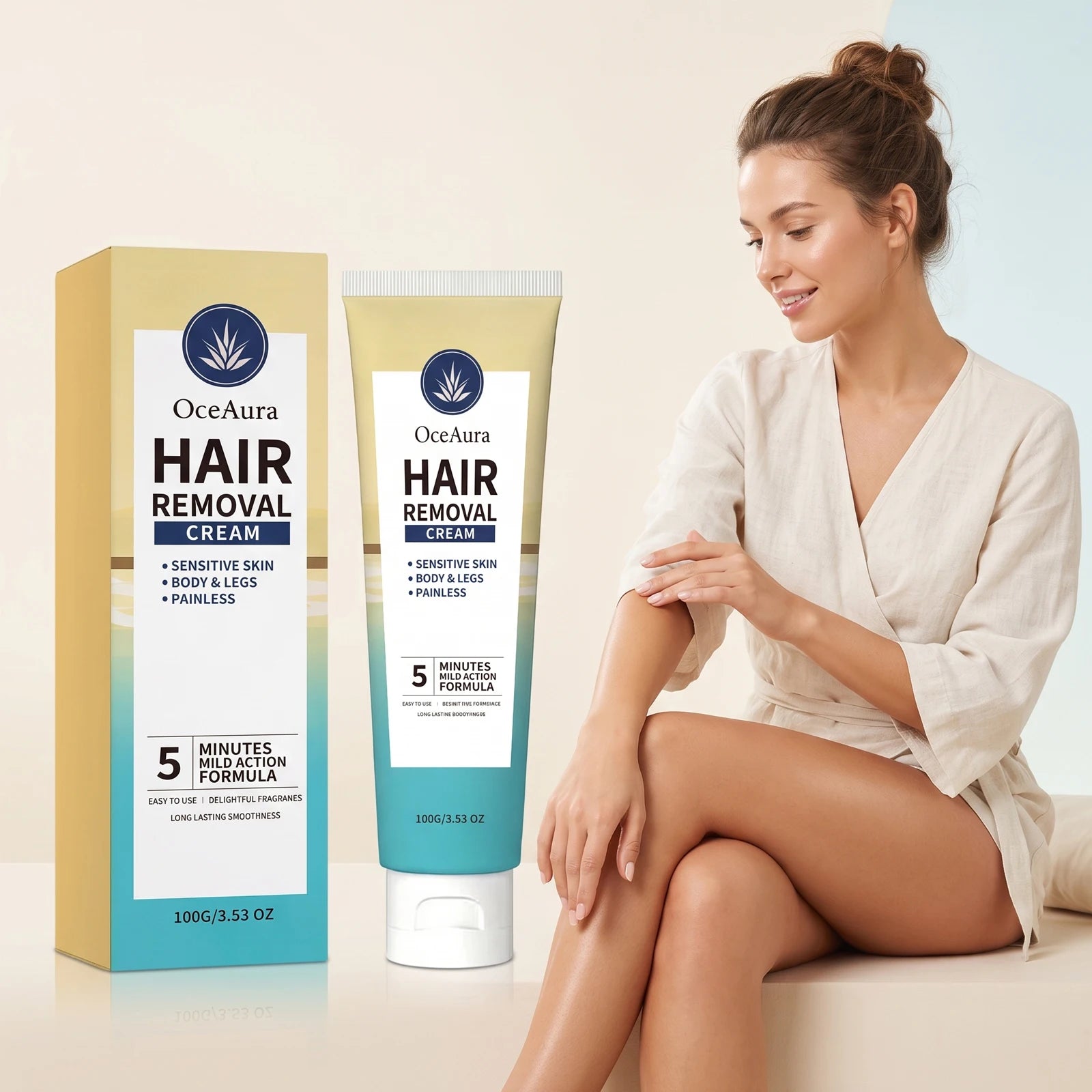 Smooth Skin Hair Removal Cream Painless Formula - 4