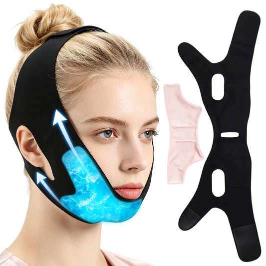 Home Skincare Face Wrap Band Hot and Cold Compress for Chin and Jaw