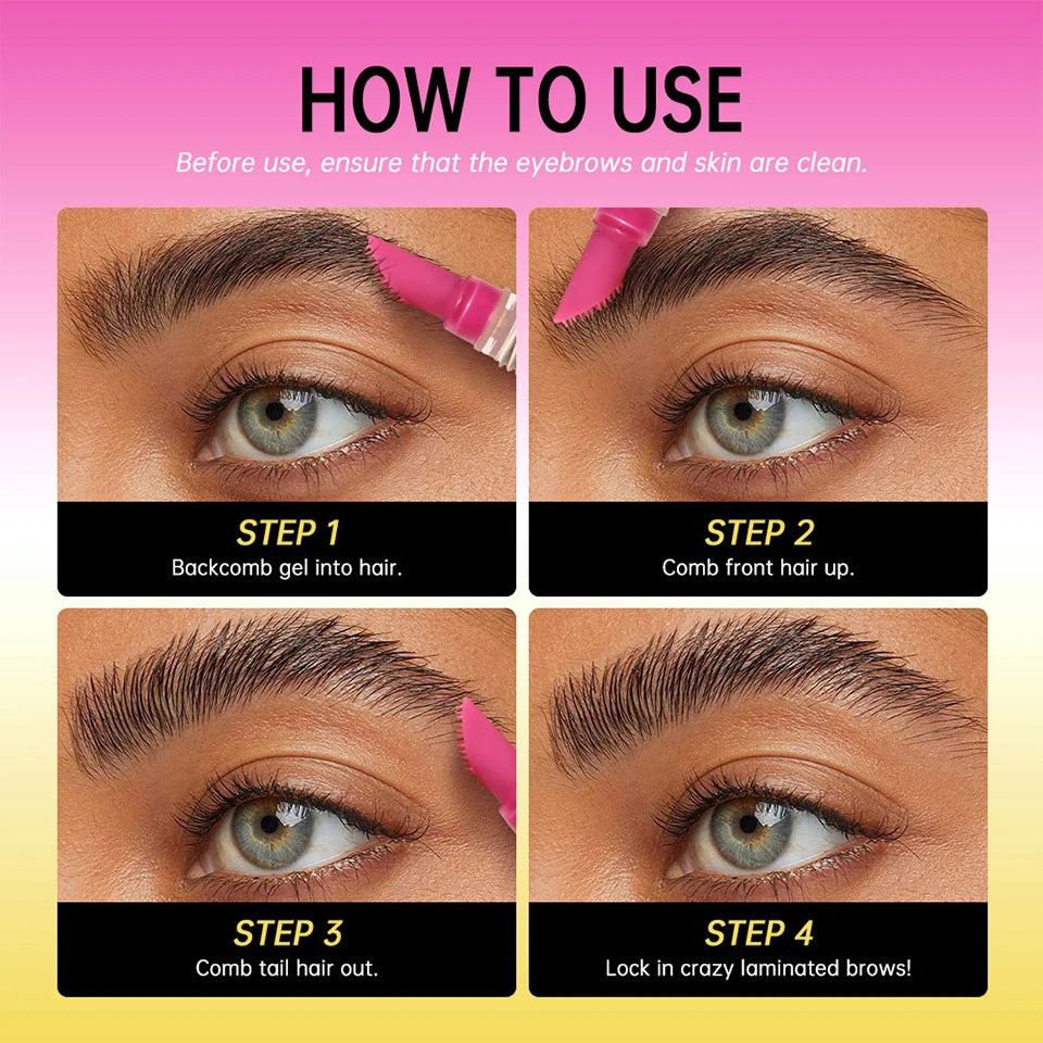 Eyebrow Makeup Brow Lamination Gel For A Long Lasting Strong Lifted Hold