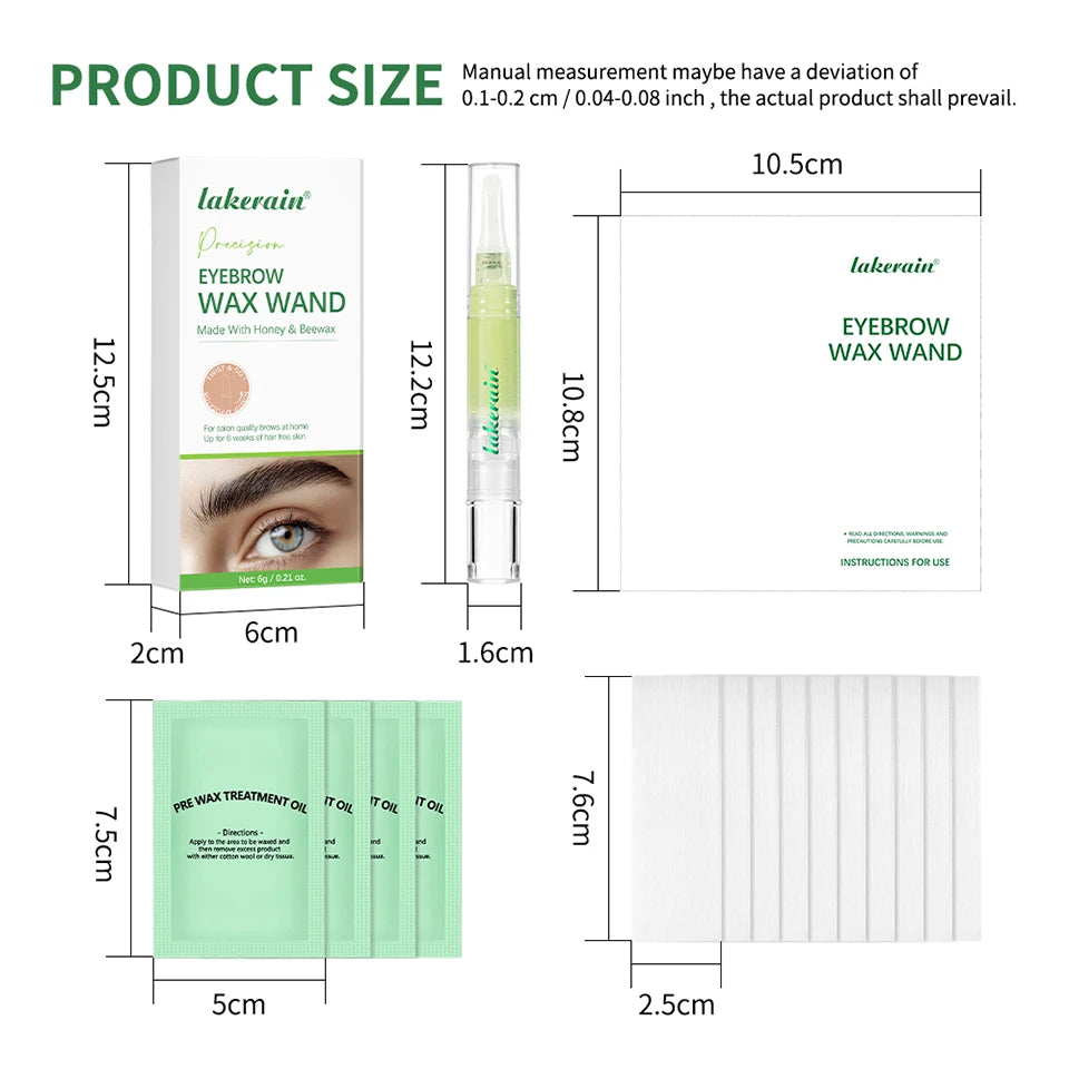 At Home Eyebrow Wax Wand Set for Precision Shaping and Smooth Results