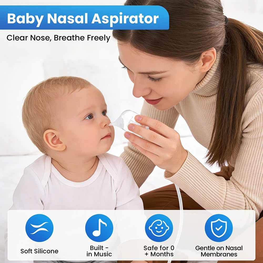 Nursery Nasal Aspirator gentle electric nose cleaner for stuffy babies