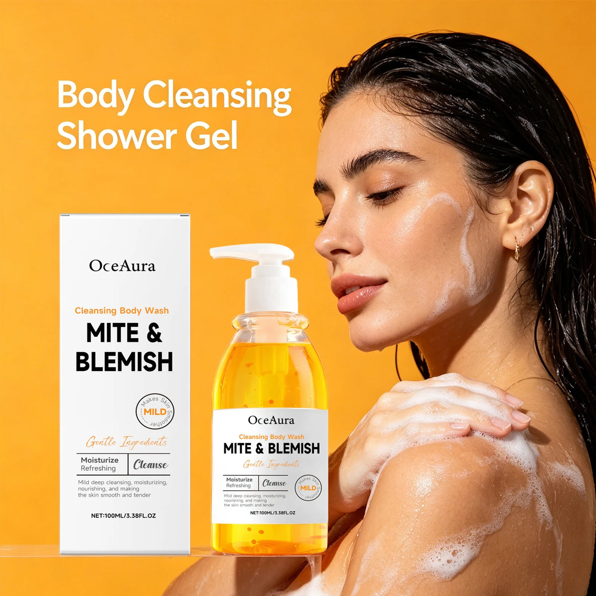 Oily Skin Mite And Blemish Cleansing Body Wash For Acne Control