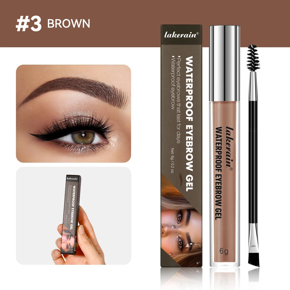 Daily Makeup Routine Waterproof Eyebrow Gel Set for Natural Long-Lasting Wear - 21