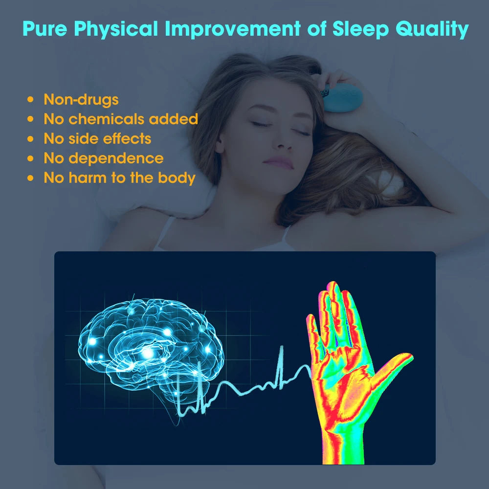 Bedtime Handheld Sleep Aid Device with LCD Screen for Easy Relax Helper