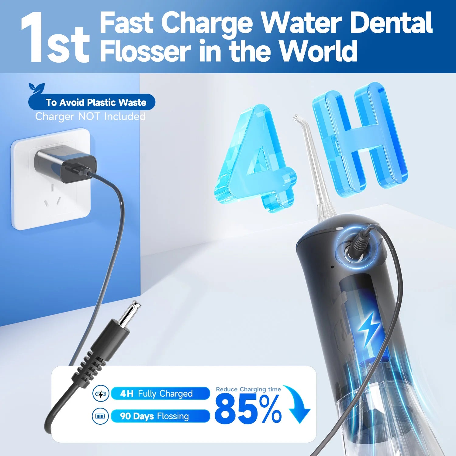 Bathroom Water Flosser and Electric Toothbrush Combo for Oral Clean Kit - 2