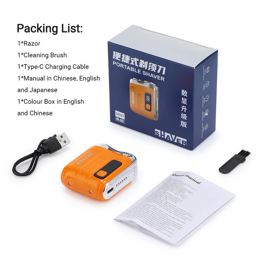 Travel Home Face Leg Mini Electric Shaver for a Smooth Clean Shave