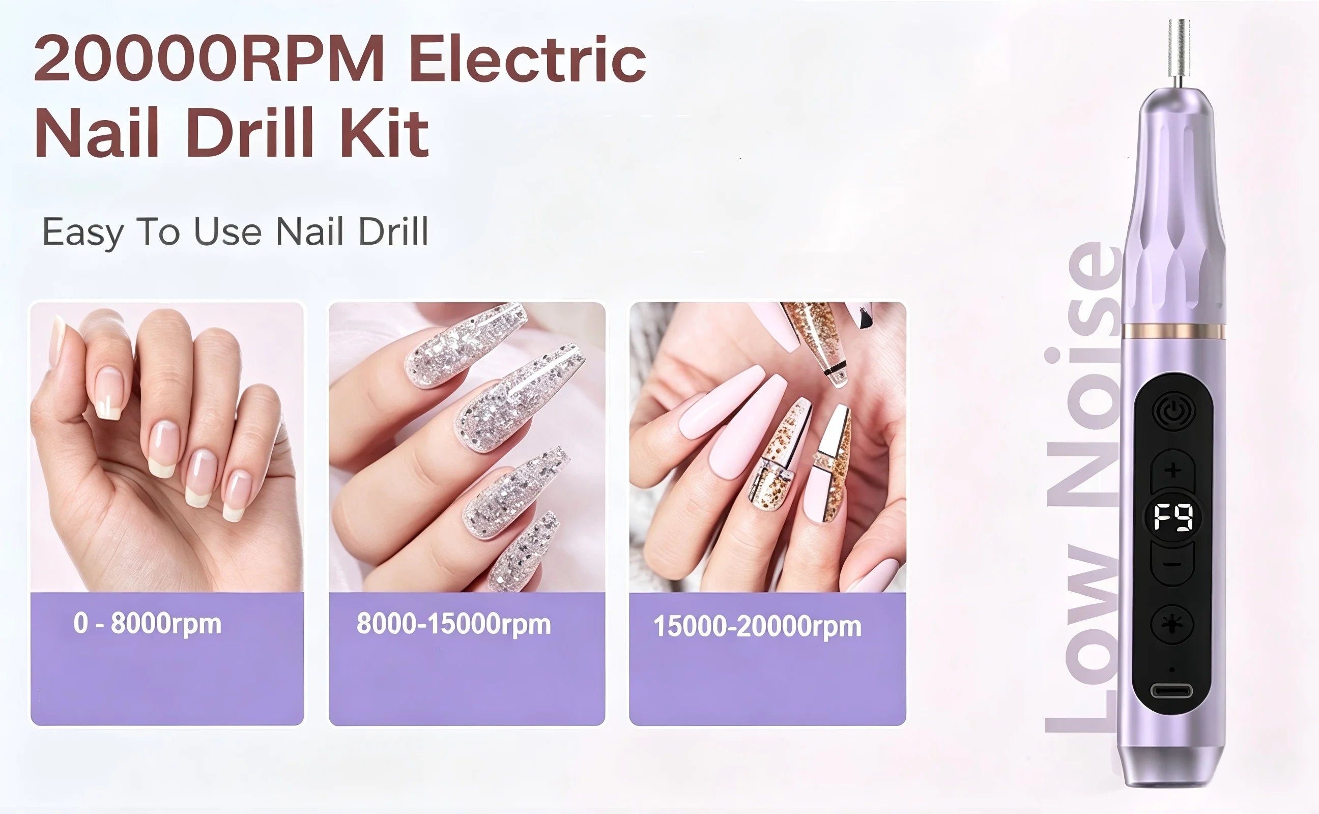 Home Manicure Electric Nail File for Easy Shaping and Polishing - 12