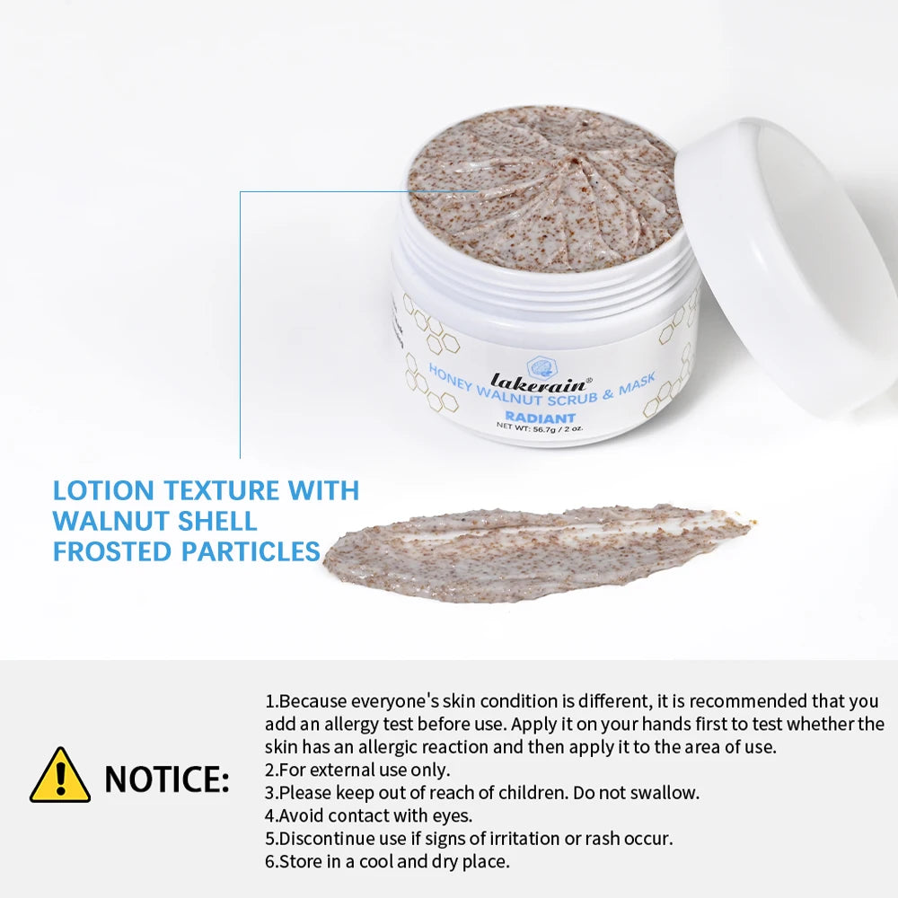 Daily Skincare Honey Walnut Scrub and Mask for Gentle Exfoliation - 6