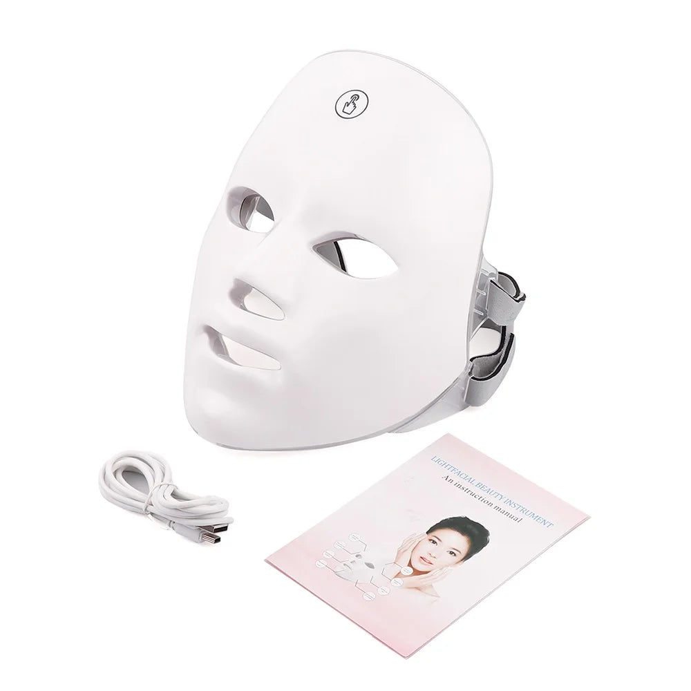 Home Spa Rechargeable LED Mask for Skin Rejuvenation and Lifting - 12