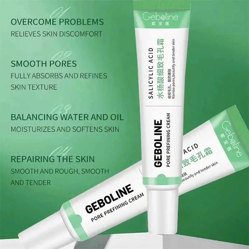 facial skin pore shrinking cream for smoother texture