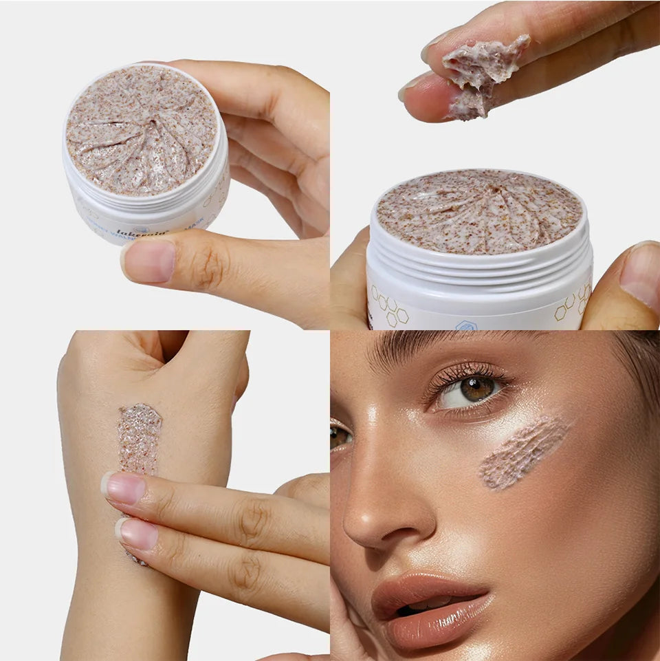 Daily Skincare Honey Walnut Scrub and Mask for Gentle Skin Exfoliation - 17