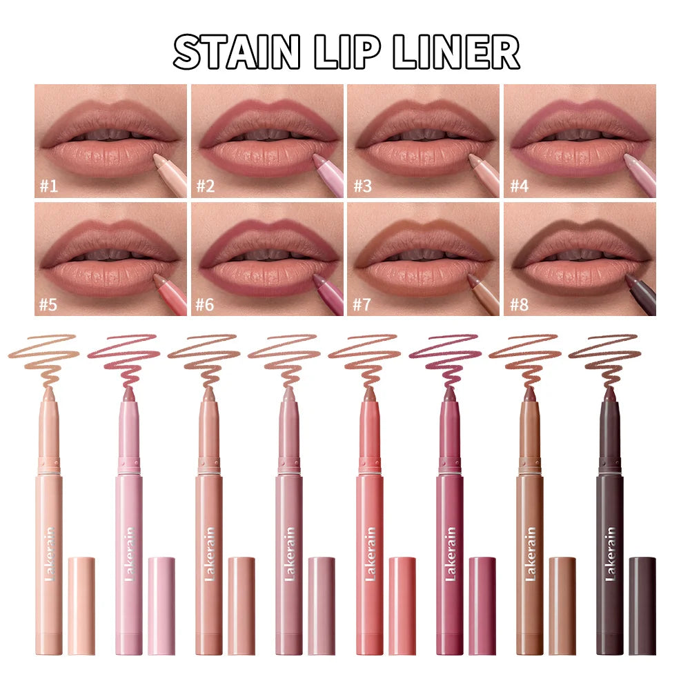 Daily Makeup Stain Lip Liner Pencil for Long Lasting Matte Definition