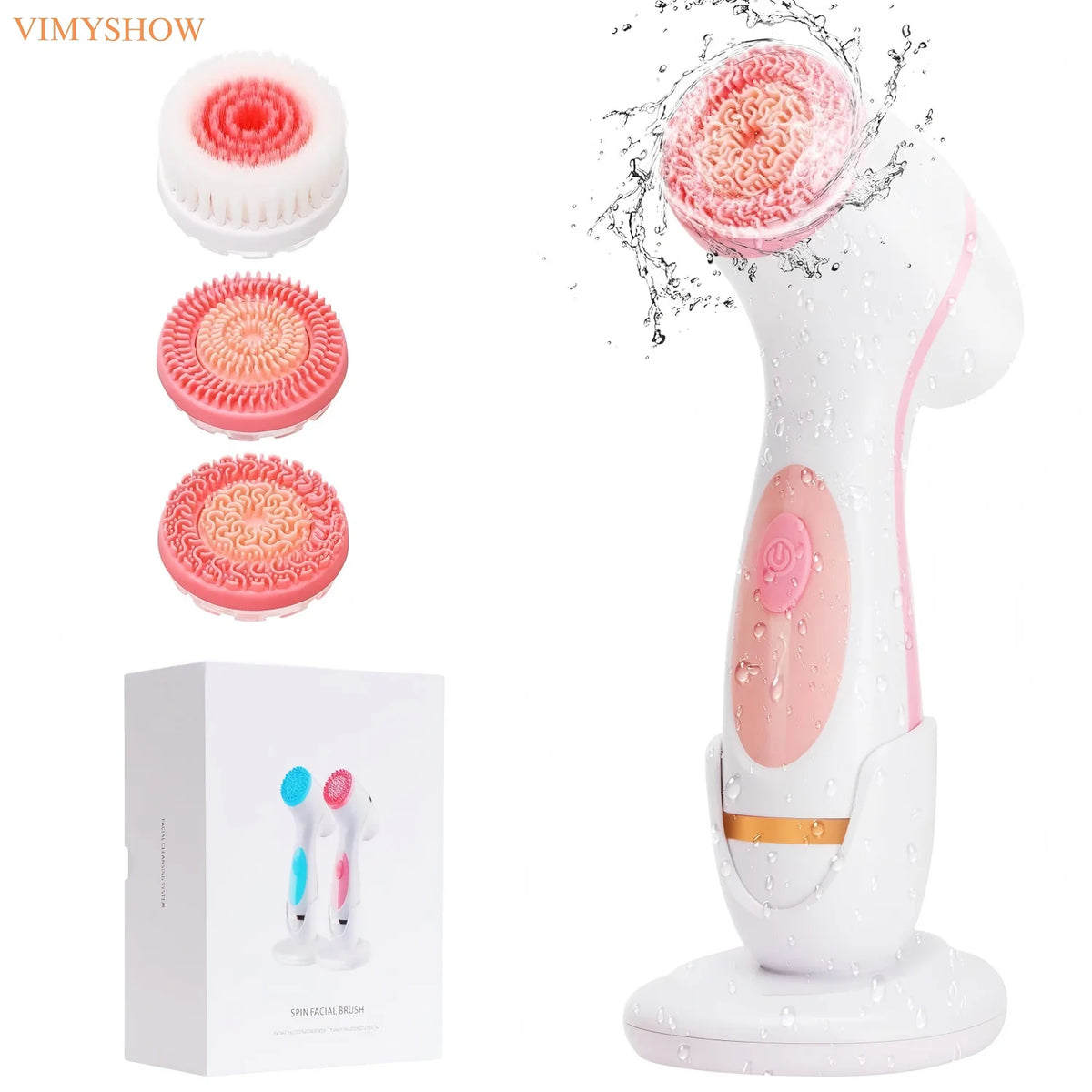 Daily Skincare Spin Facial Brush for Deep Cleansing and Gentle Exfoliating
