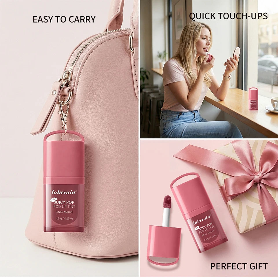 Daily Makeup Juicy Pop Pod Lip Tint Gloss with High Shine Finish - 11