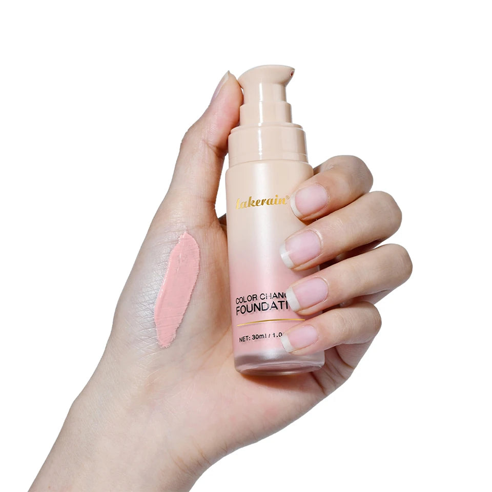 Daily Makeup Routine Color Changing Foundation for Flawless Coverage