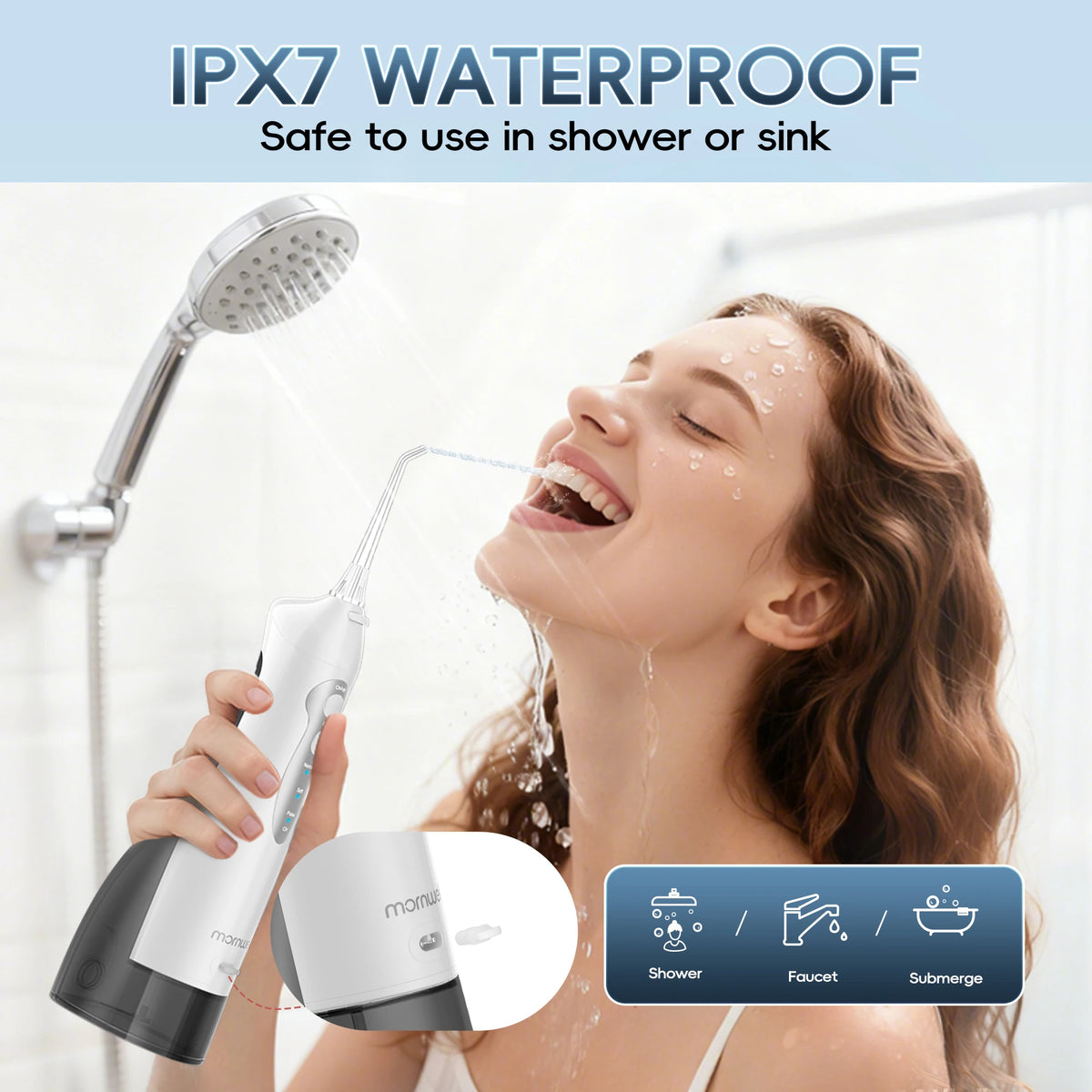 Home Travel Use Portable Water Flosser and Electric Toothbrush Combo Set