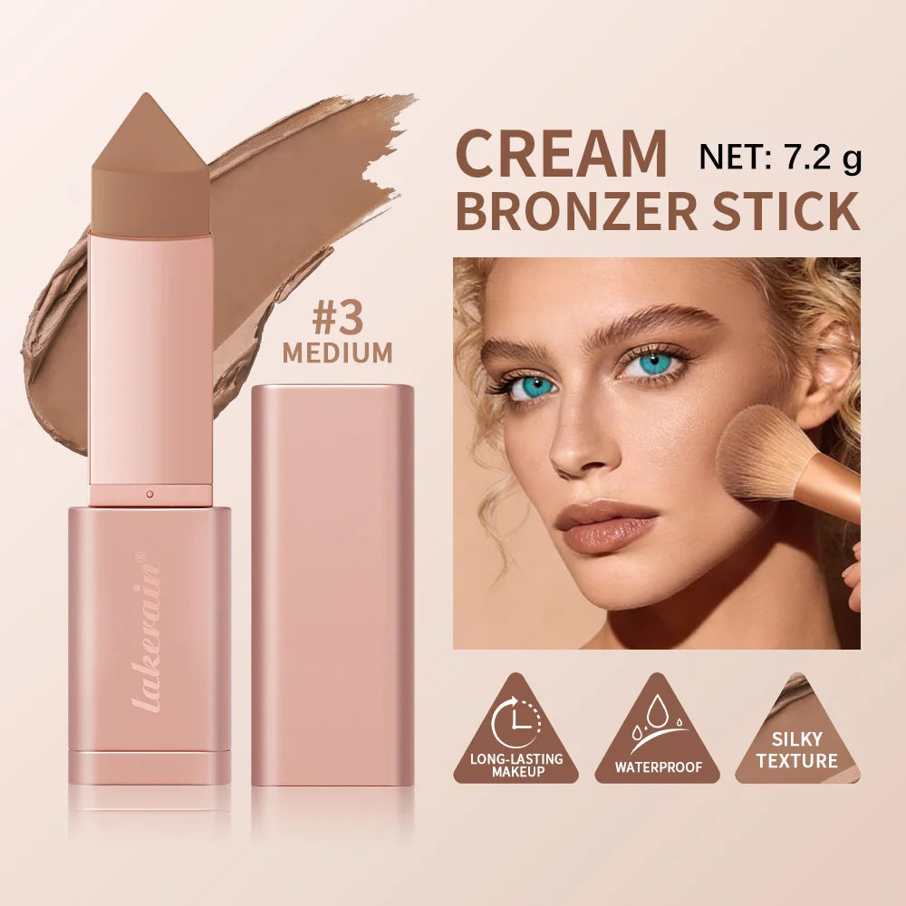 Daily Makeup Routine Contour Bronzer Stick for Sculpted Looking Face