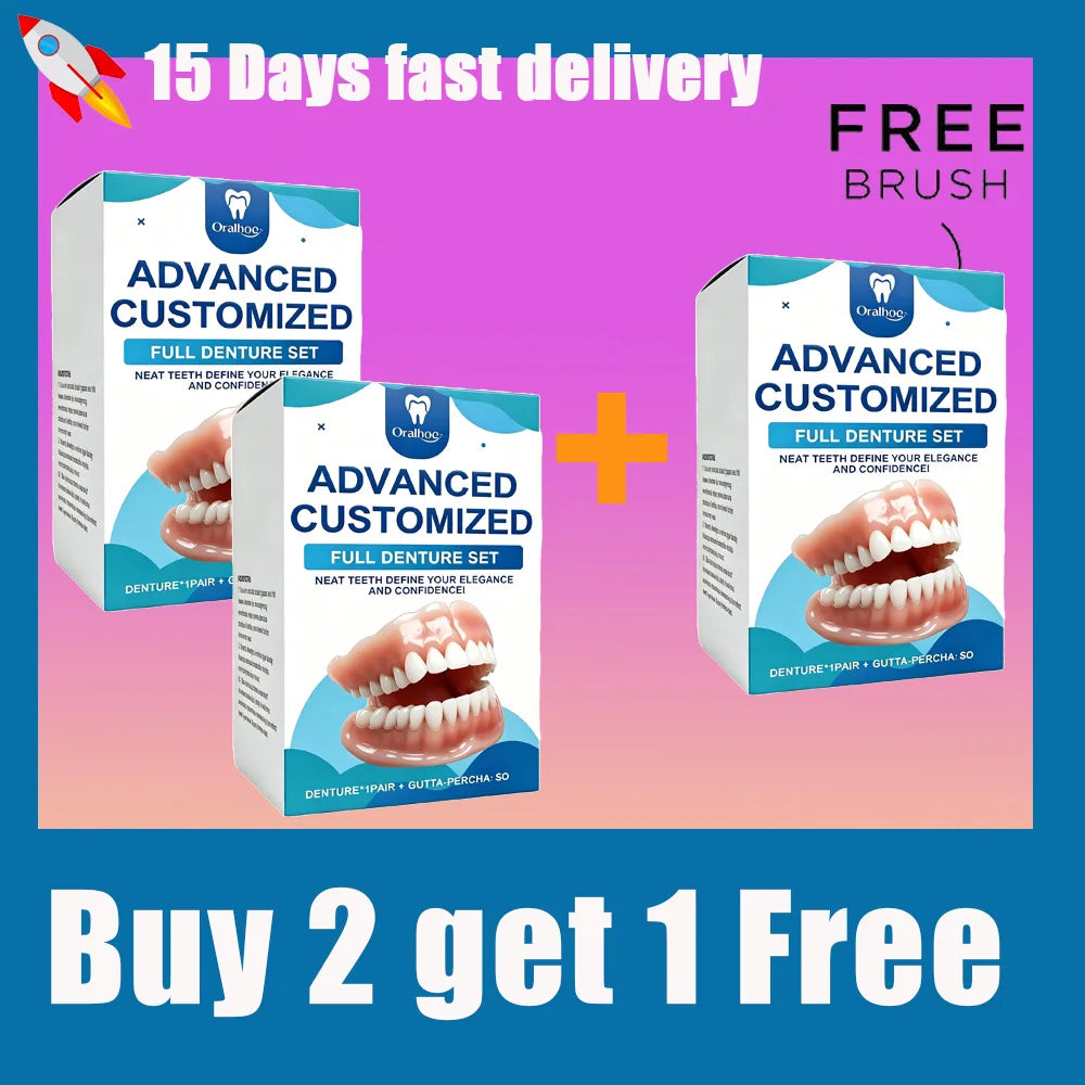 Daily Life Full Denture Set for Natural Look and Confident Smile