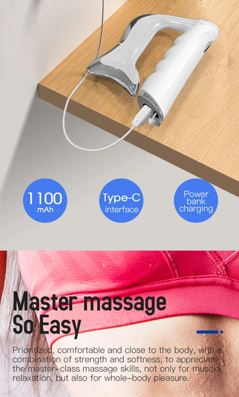 At home body recovery electric fascia massager for deep muscle relaxation