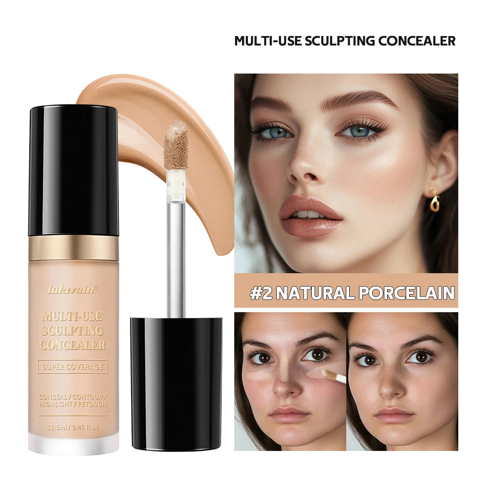 Daily Makeup Routine Waterproof Liquid Concealer for Flawless Coverage - 2