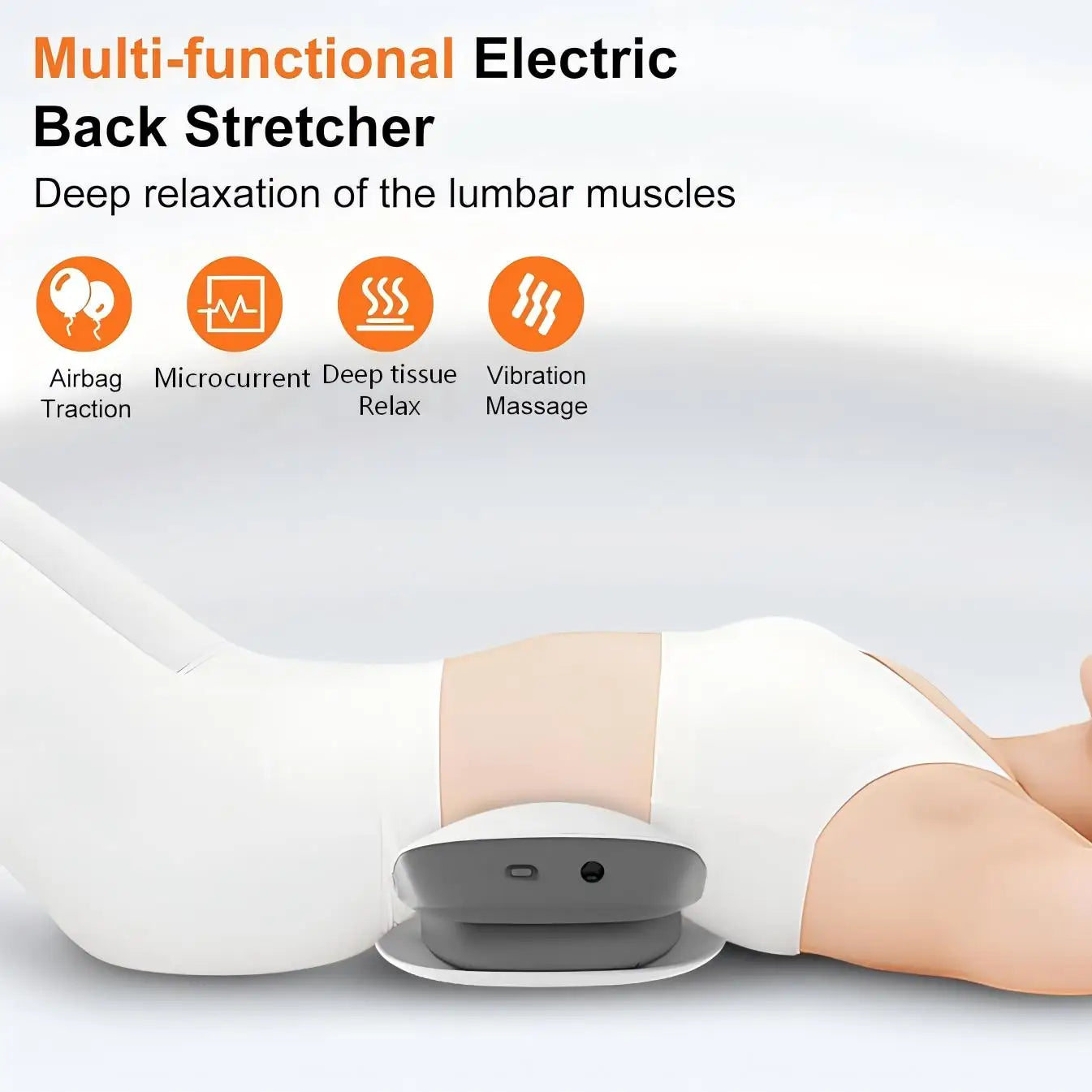 Home Office Electric Back Stretcher Lumbar Traction Support Device - 8