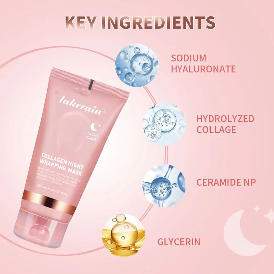 Overnight Skincare Collagen Night Wrapping Peel Off Face Mask - 22