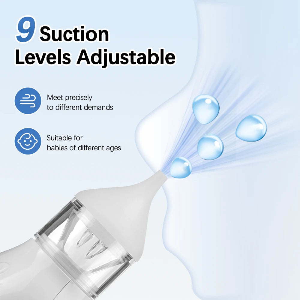Nursery Nasal Aspirator gentle electric nose cleaner for stuffy babies - 11