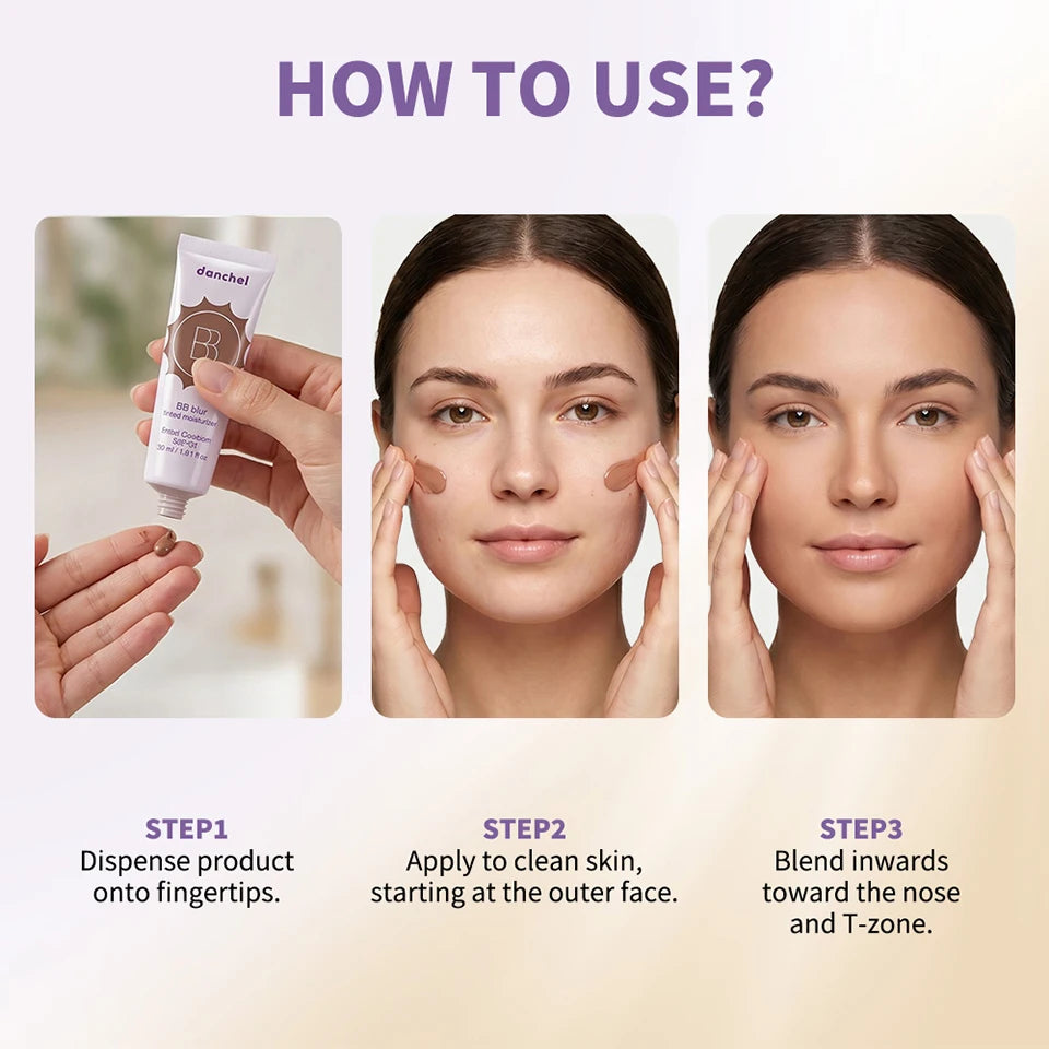 Daily Makeup Routine BB Blur Tinted Moisturizer for Smooth Coverage