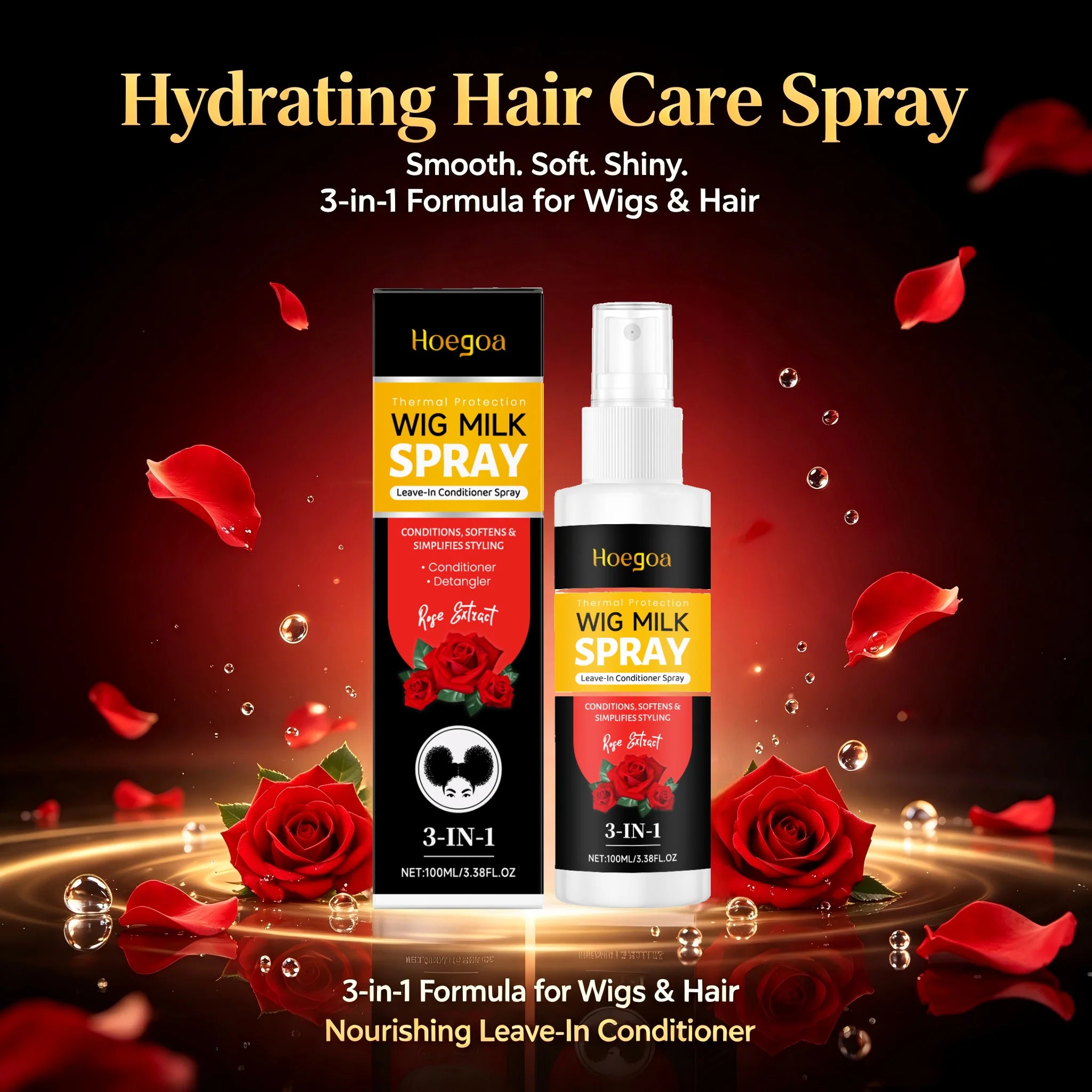 Daily styling wig conditioning spray for smooth and frizz free hair - 5