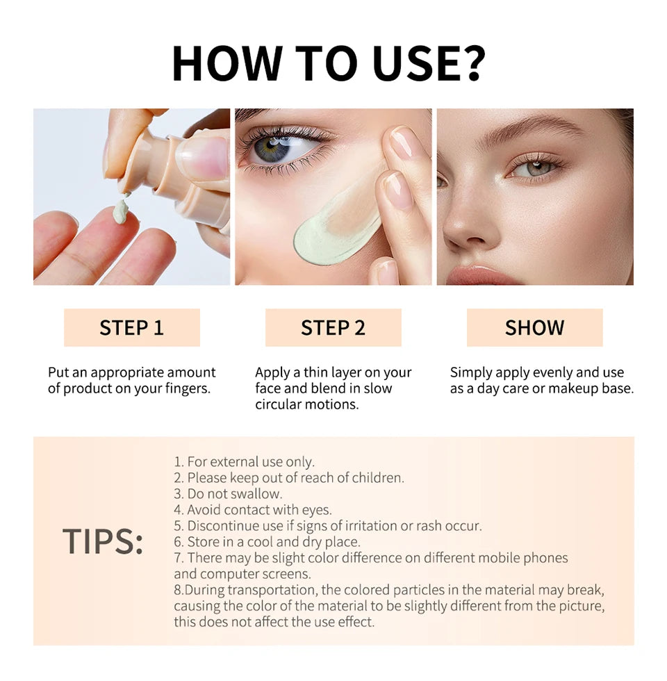 Daily Makeup Routine Color Changing Foundation For Flawless Skin Tone - 15