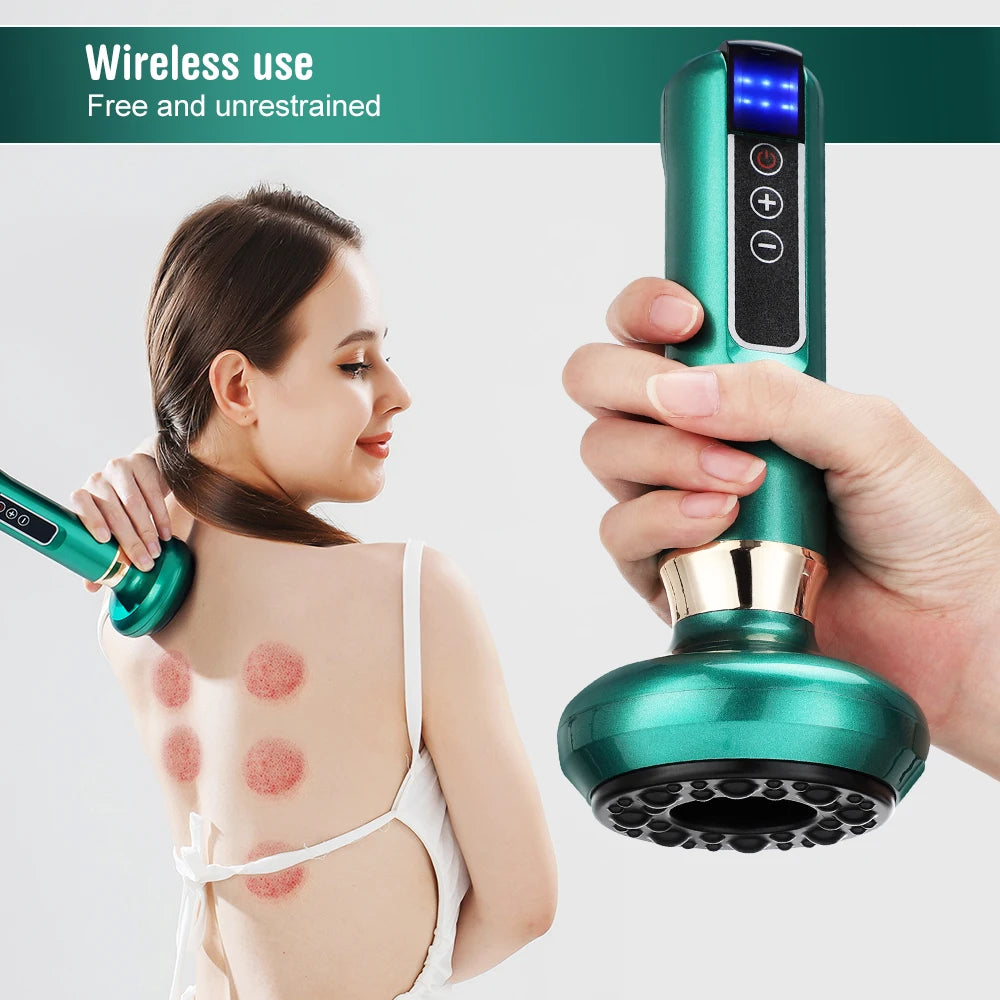 Home relaxation electric cupping massager for soothing body muscle ache