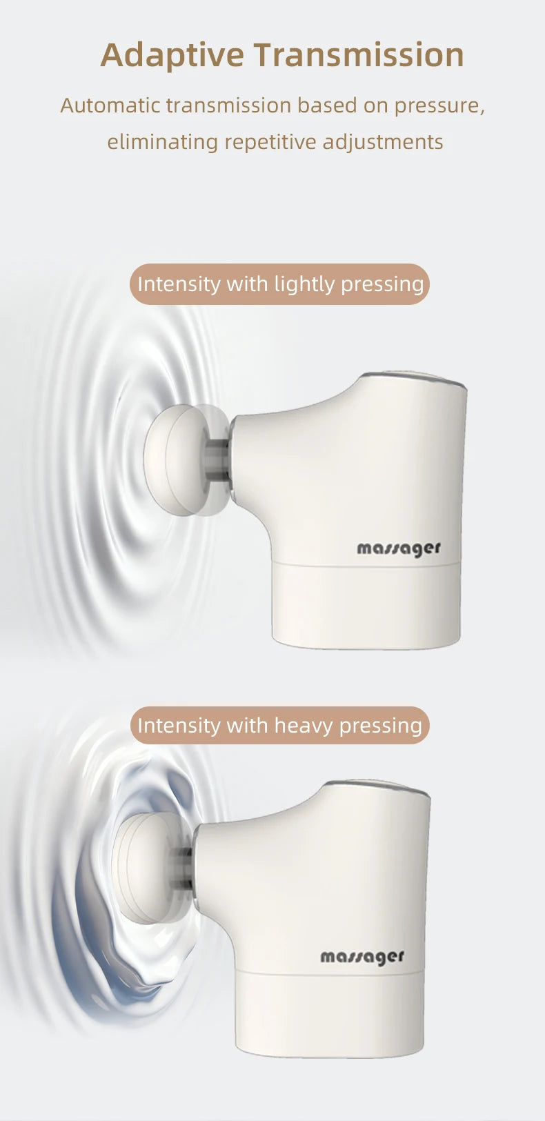 Home and travel muscle relief mini massage gun for total relaxation