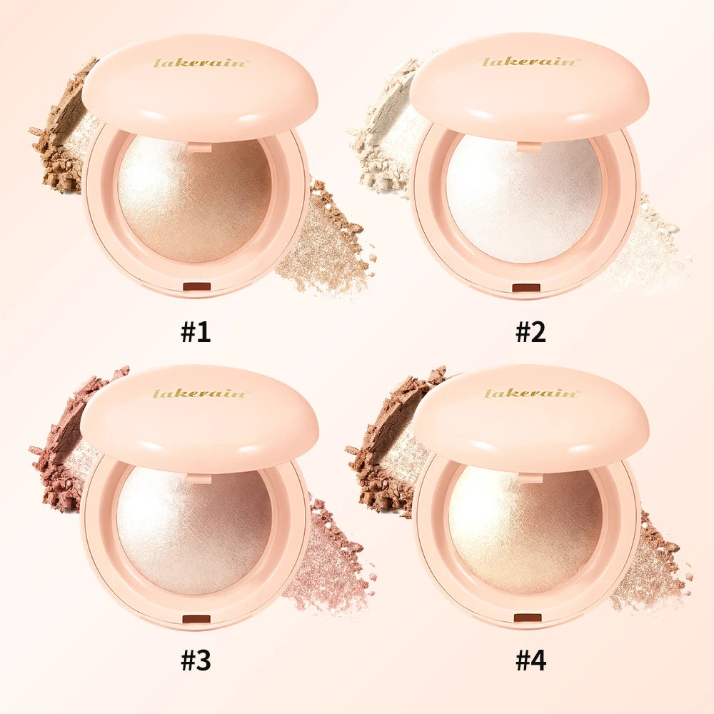 Daily makeup face highlighter powder for a natural radiant glow