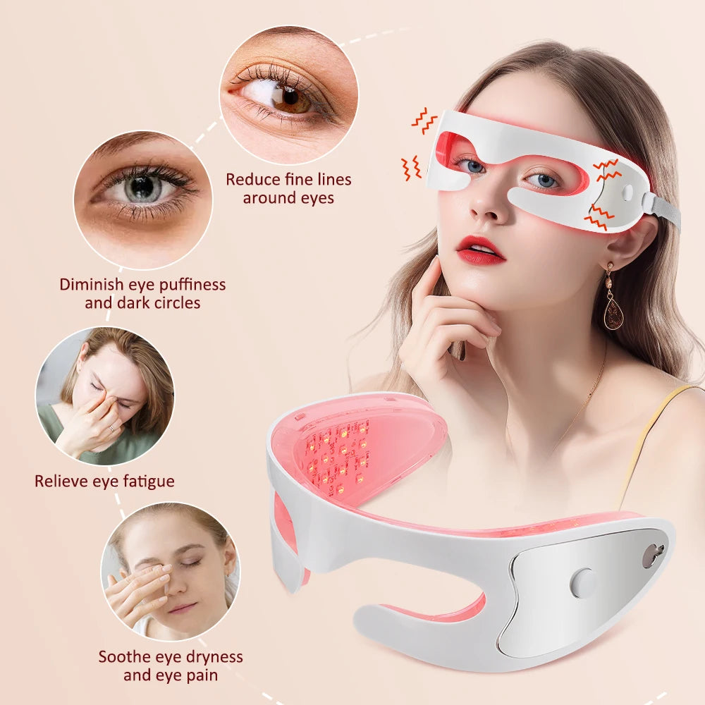 Daily eye fatigue visual 3d eye massager red light relief tool