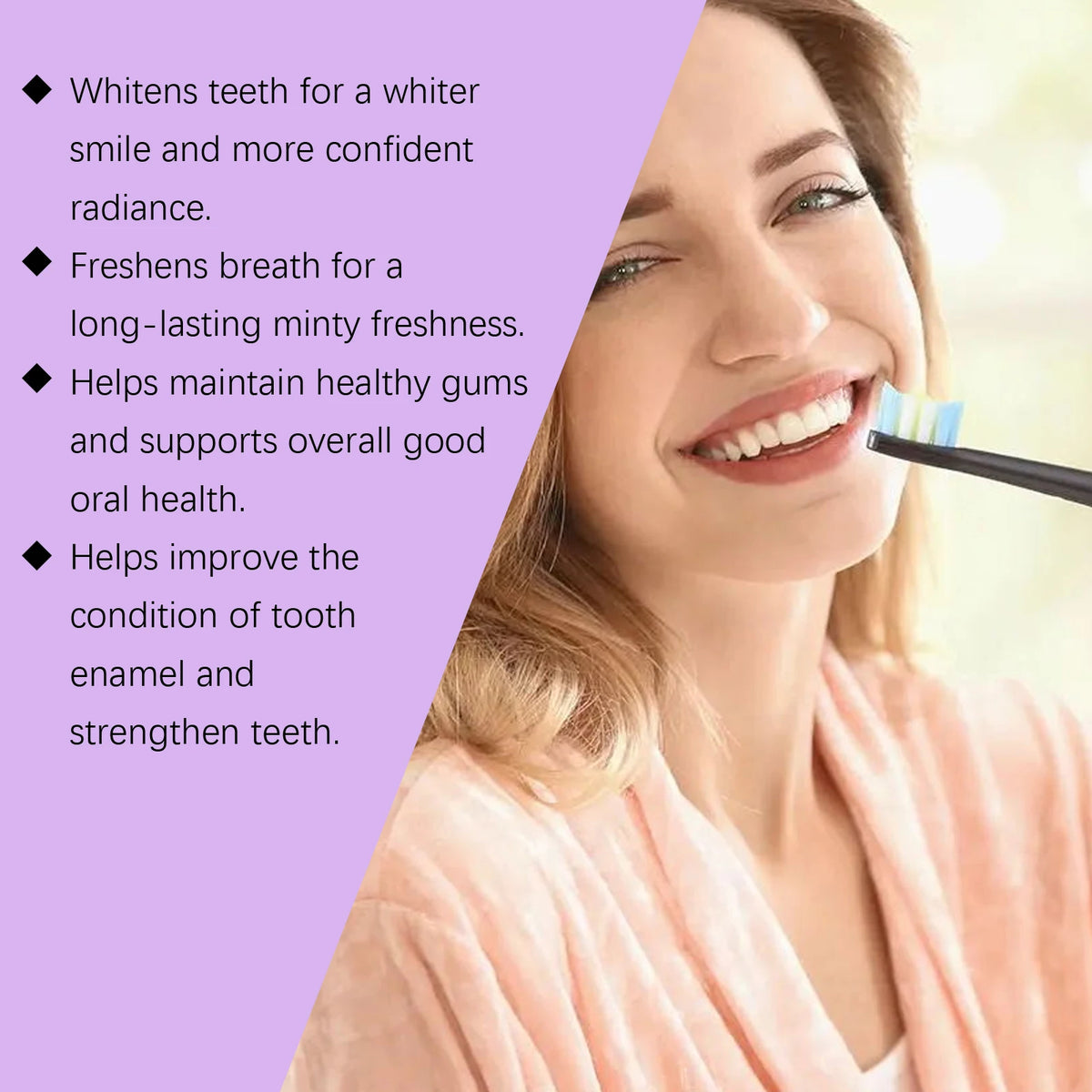 Daily Routine Purple Whitening Toothpaste for Fresh Breath and Clean Teeth