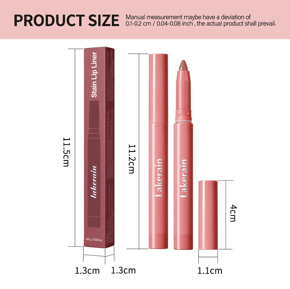 Daily Makeup Stain Lip Liner Pencil for Long Lasting Matte Definition