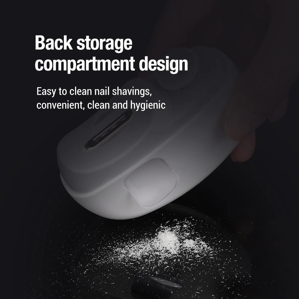 At Home Electric Nail Clipper Safe Trimmer with Light