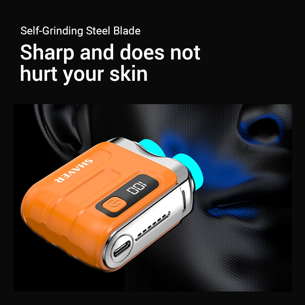 Travel Electric Smart Shaver with Dual Blade and Digital Display - 5