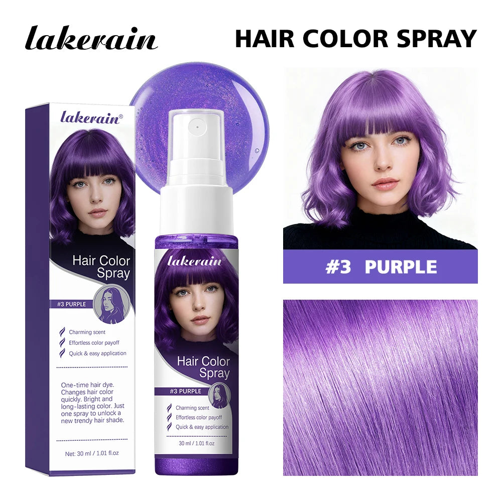 Party hair color spray for temporary vibrant styling and fun looks