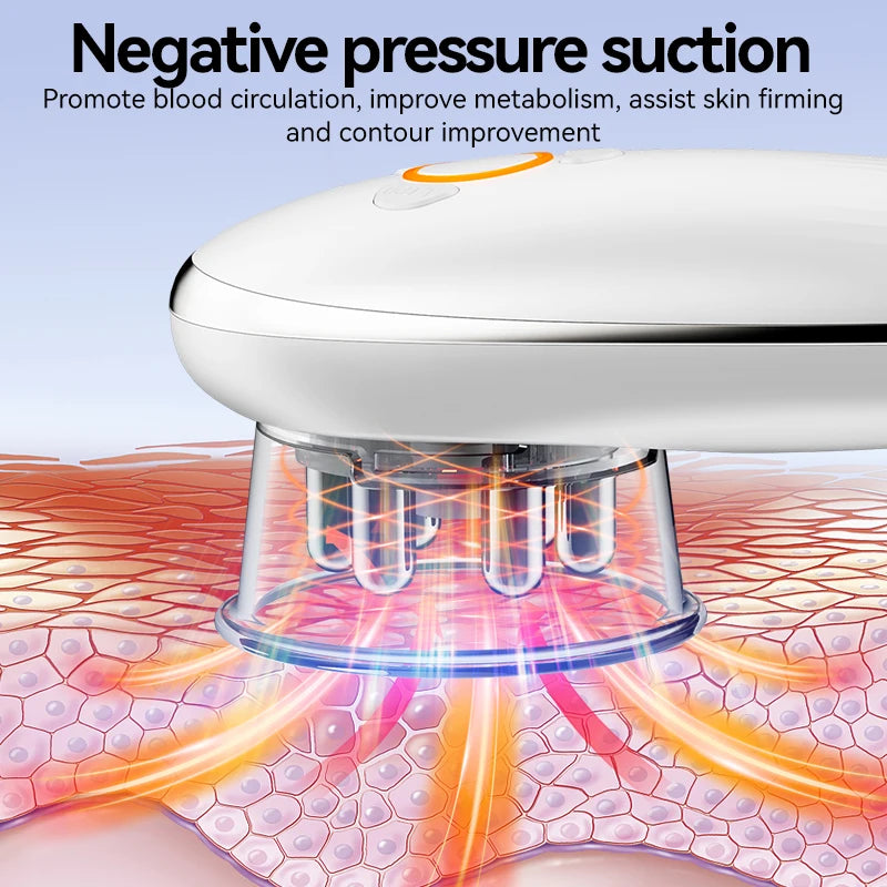 At home body sculpting massager for cellulite reduction and skin tightening
