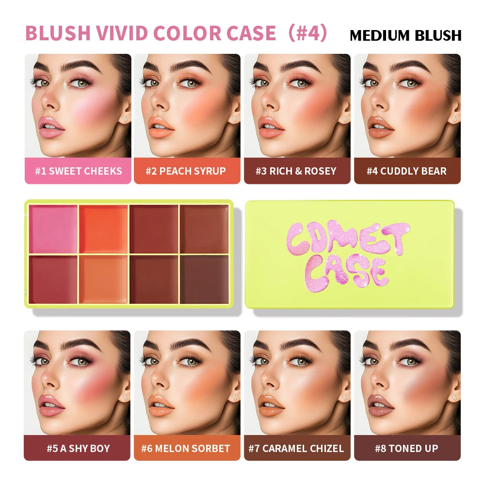 Daily Makeup Blusher Cream Plate for Natural Finish and Long Lasting Look - 21