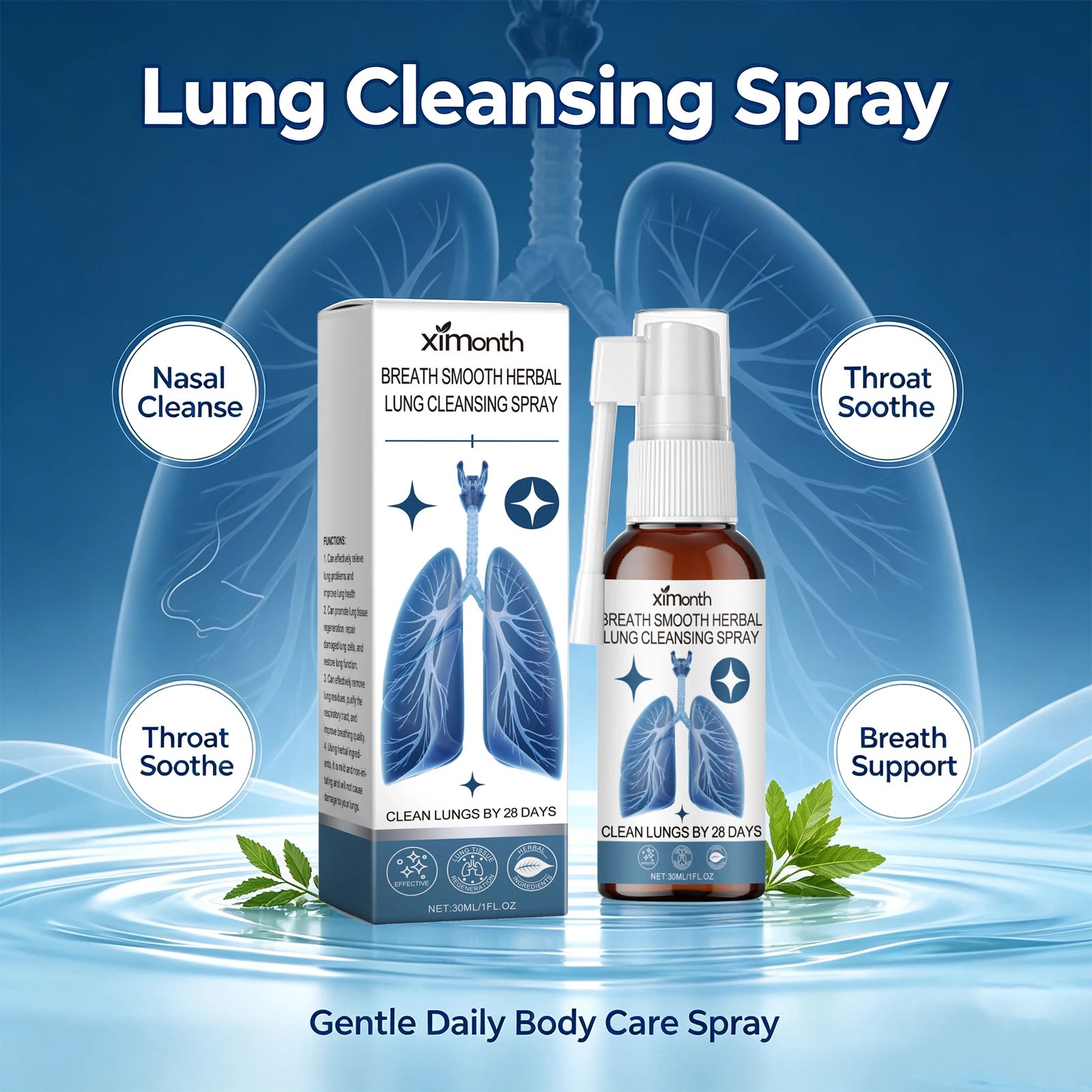 Daily Care Nasal Cleansing Spray for Throat Discomfort and Fresh Breath - 5