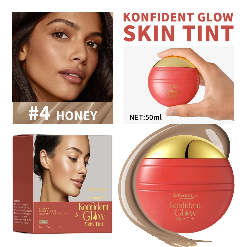 Daily Makeup Routine Hydrating Glow Skin Tint Foundation Light Coverage