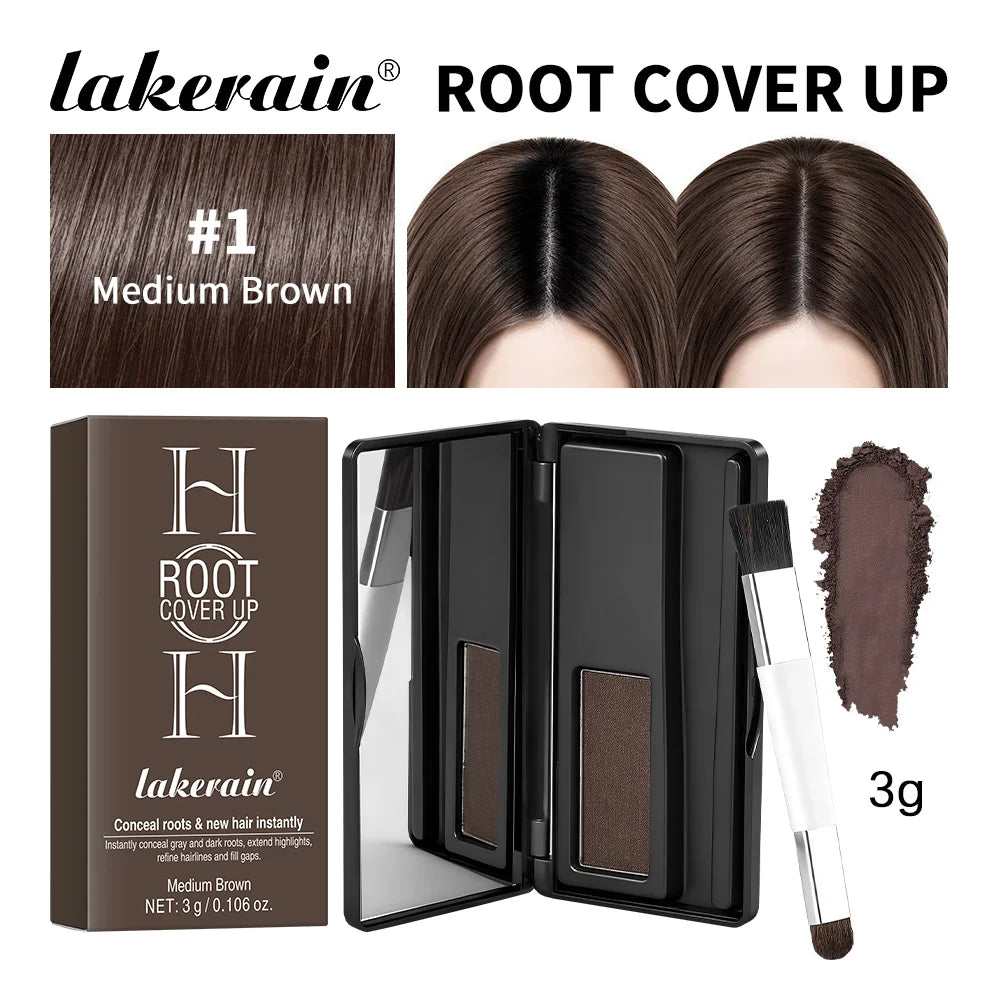 Daily styling hair line shadow powder for instant root touch ups