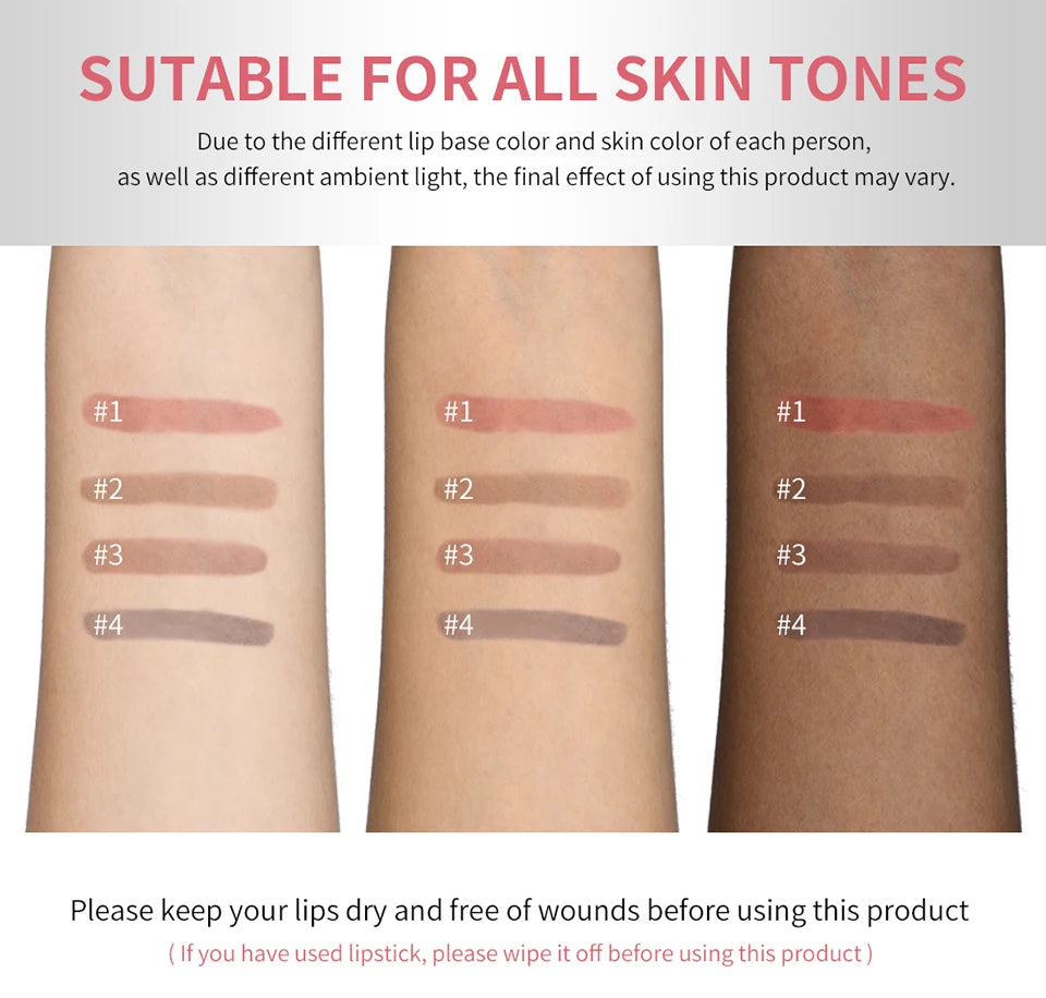 Daily Makeup Peel Off Lip Liner for Long Lasting Smudge Proof Definition