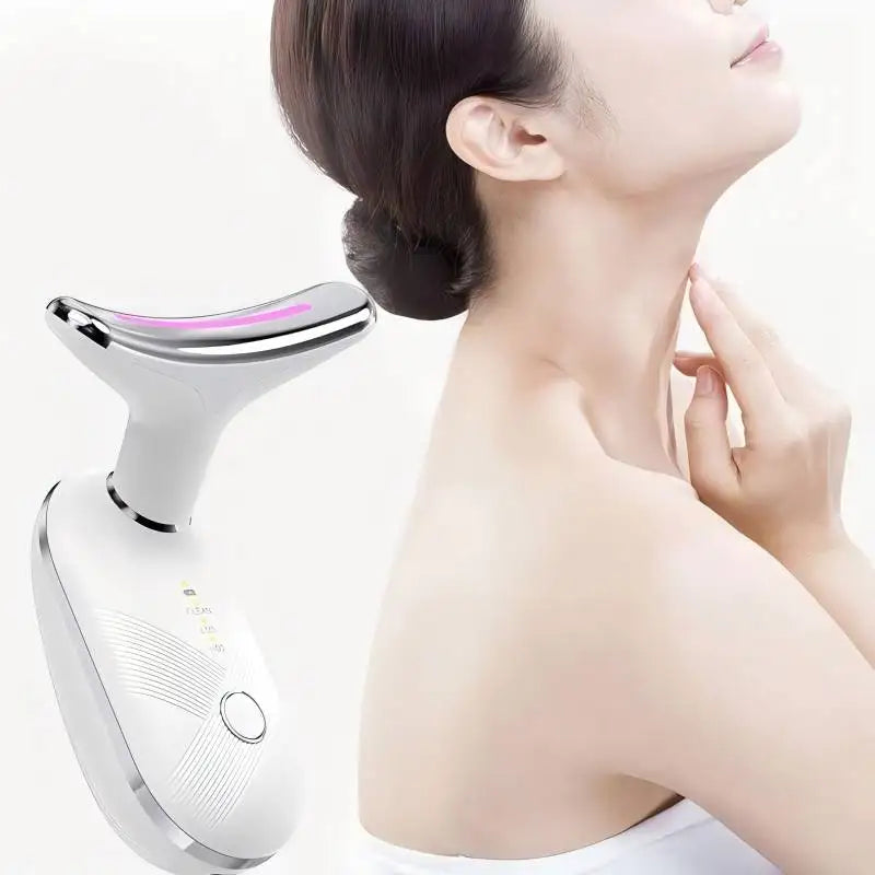 Daily skincare routine Red Light LED Facial Massager for skin tightening