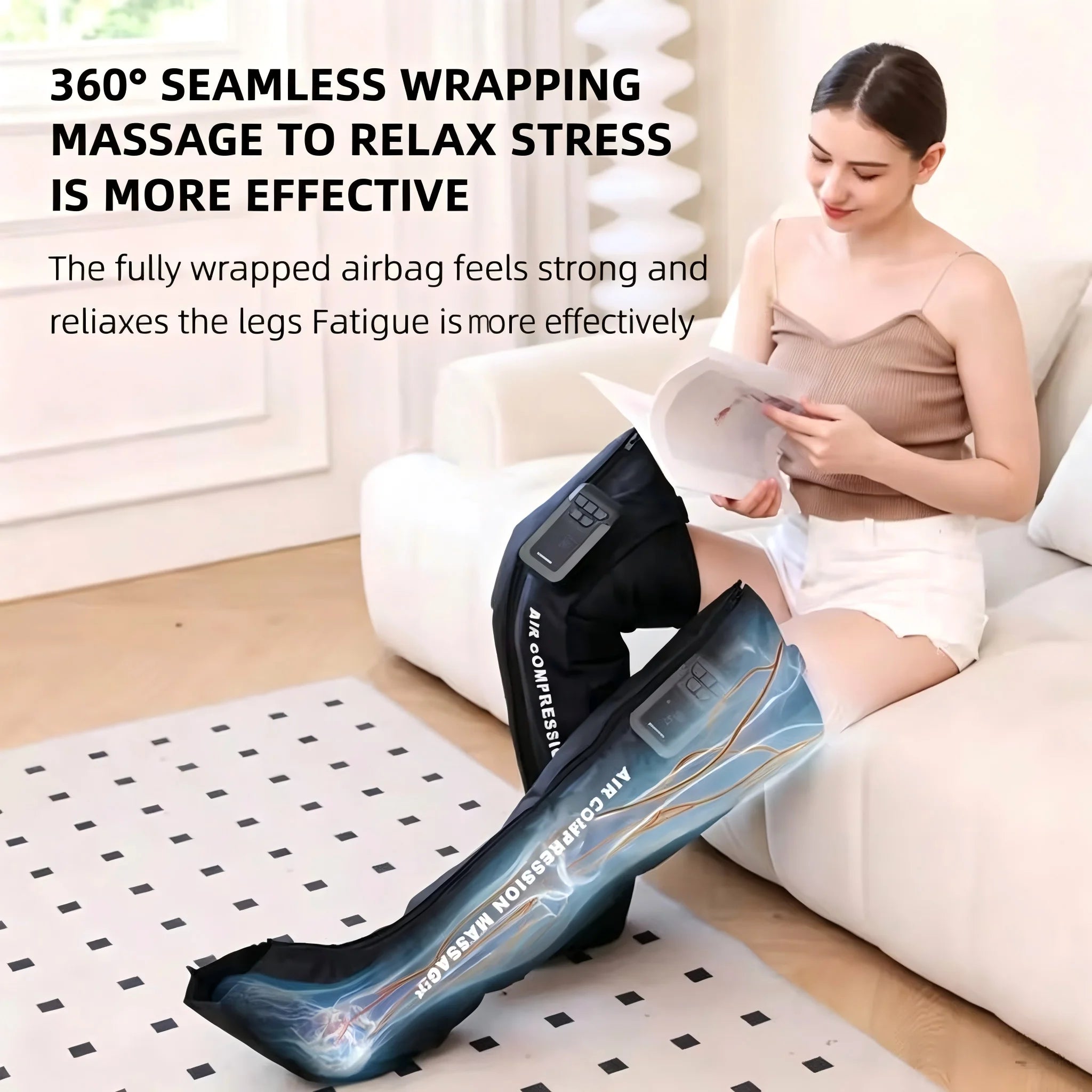 At Home Leg Air Compression Massager for Deep Muscle Relaxation - 2